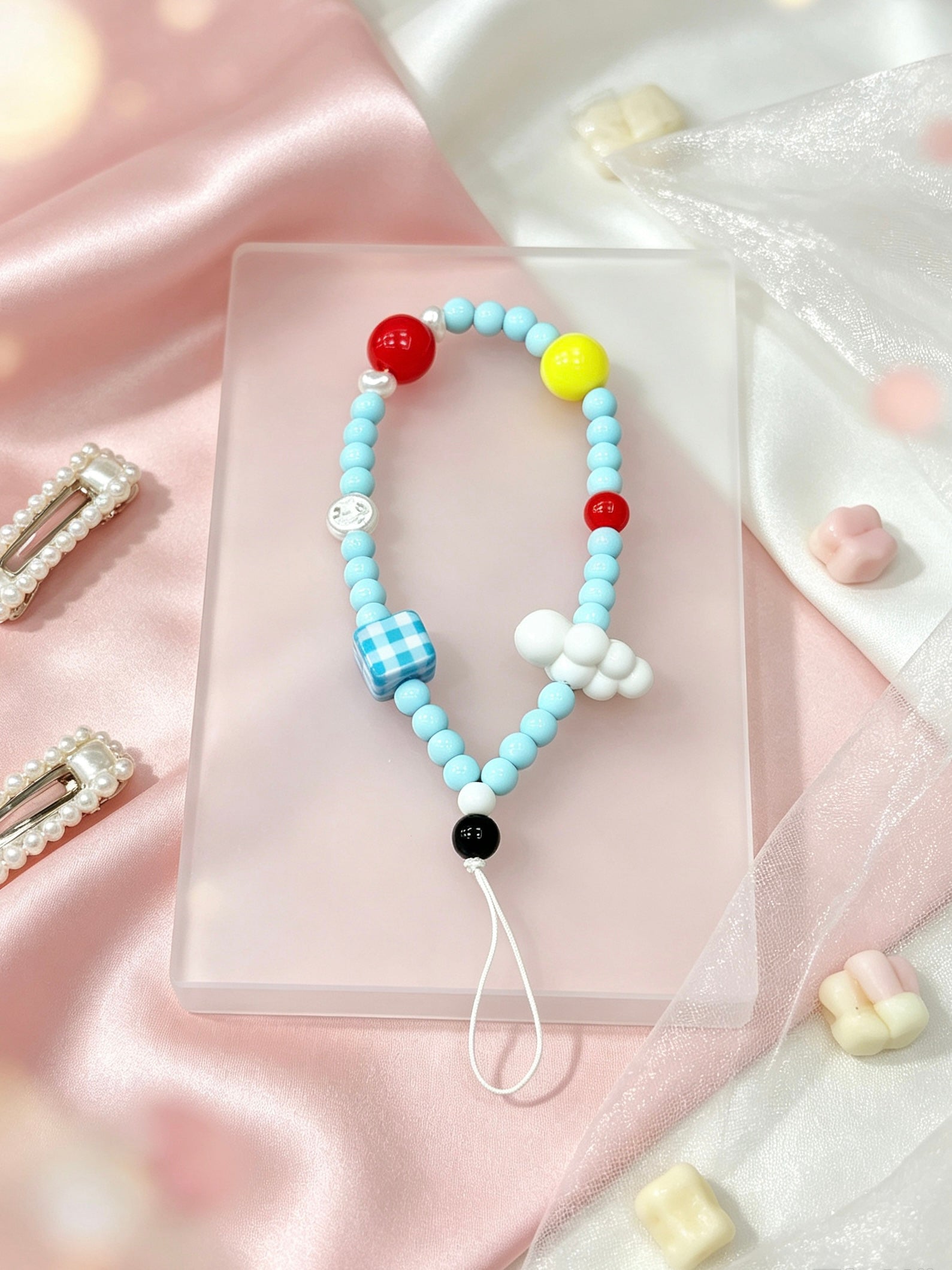 Sky cloud phone strap accessory for mobile phone cases
